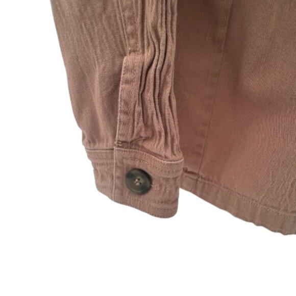 Maurices Womens XL Button Down Rose Lightweight Jacket - Picture 7 of 11